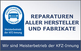 Reparaturen vom Meisterbetrieb der KFZ-Innung